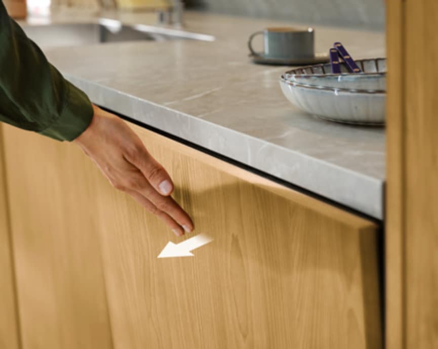 Push2Open für grifflose Küchendesigns