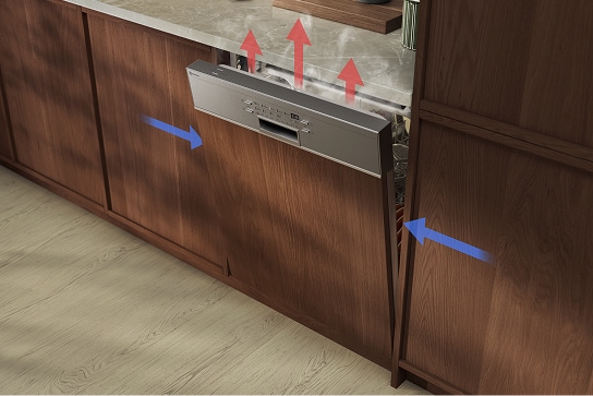 Teilintegrierter Geschirrspüler