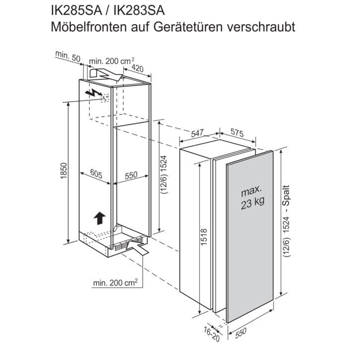 Electrolux - Einbau-Kühlgerät - IK285SAL