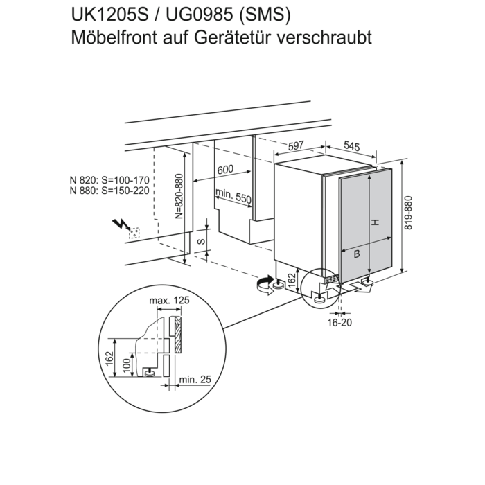 Electrolux - Einbau-Kühlgerät - UK1205SL