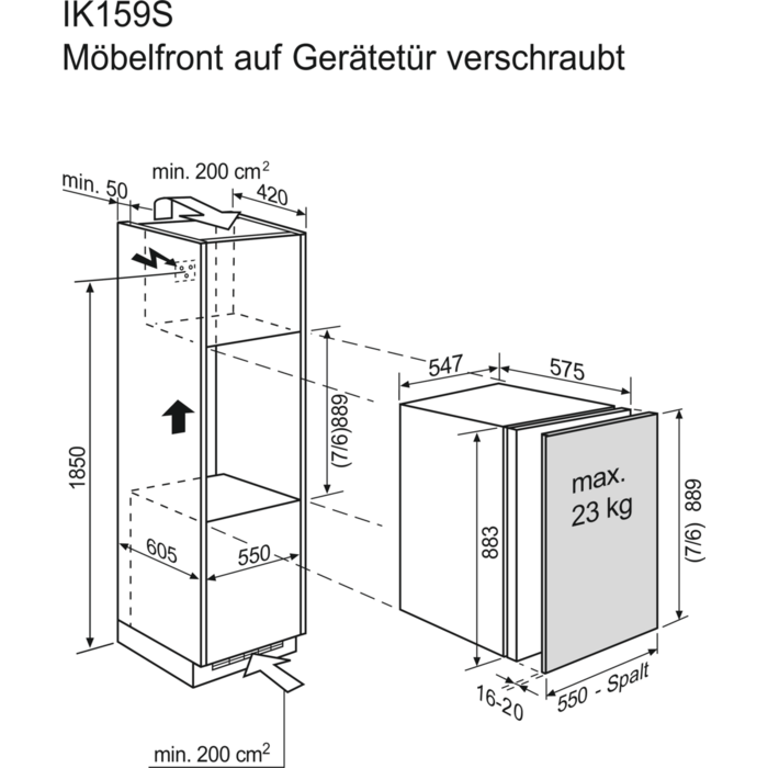 Electrolux - Einbau-Kühlgerät - IK159SL