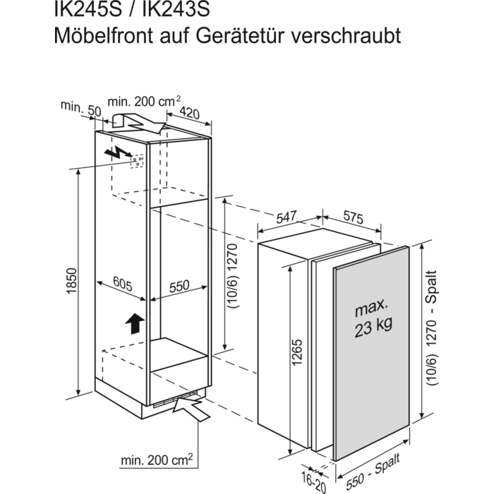 Electrolux - Einbau-Kühlgerät - IK243SR