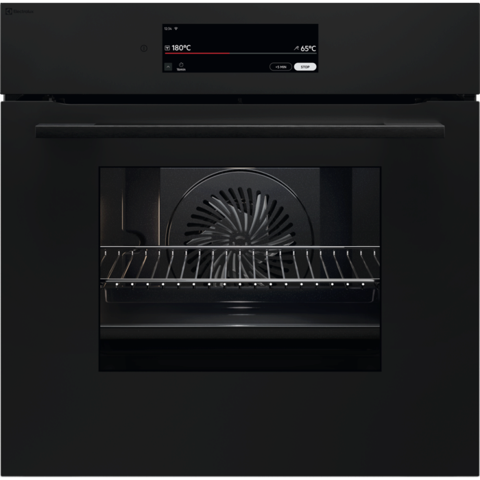 Einbaubackofen EURO Pyrolyse Matt Schwarz