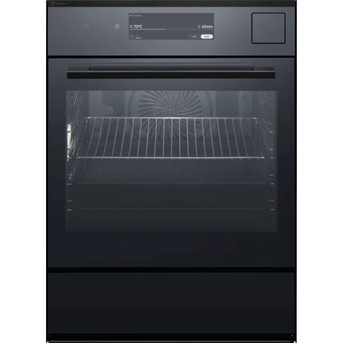 Einbaubackofen SMS Multifunktions-Ofen Schwarz Spiegel