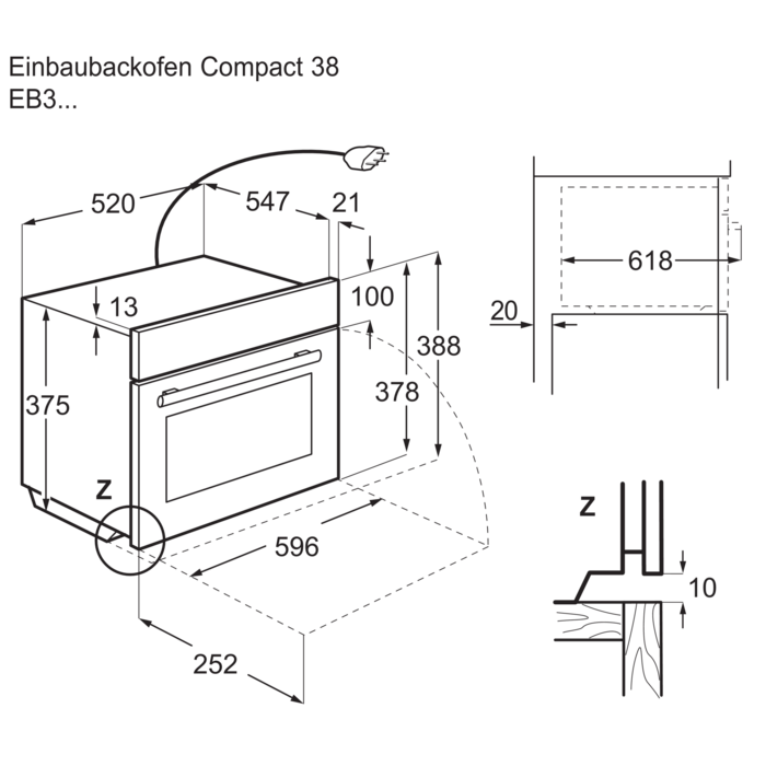 Electrolux - Mikrowellen - EB3GL90SP