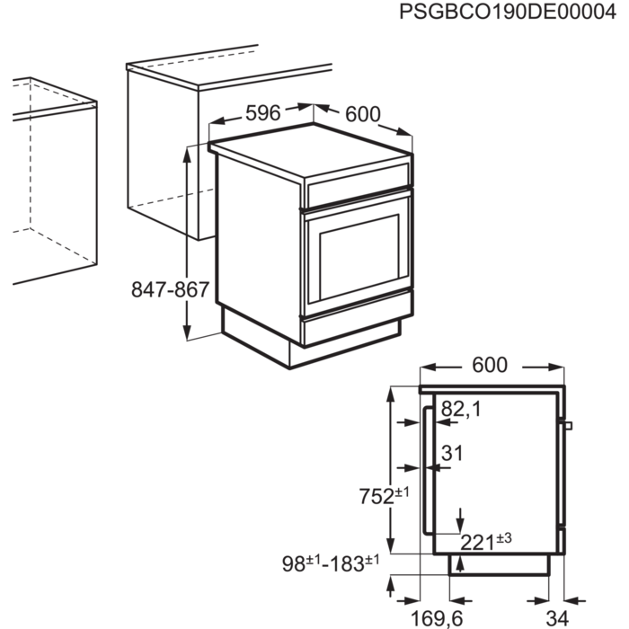 Electrolux - Freistehende Herde - FEH6LV702