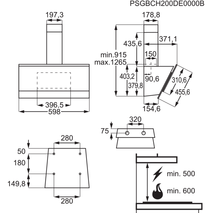 Electrolux - Wandhaube - WOL6038CN