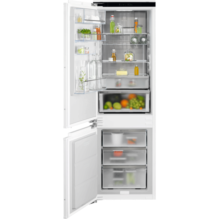 Combiné réfrigérateur / congélateur installation de porte fixe NoFrost 176.9 cm D