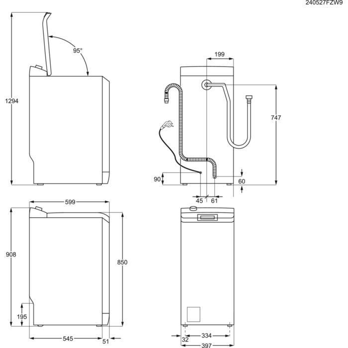 Electrolux - Toplader - WAGL4T500