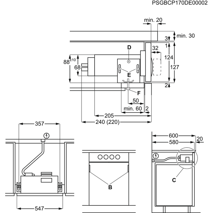 Electrolux - Einbauschaltkasten - ERGL4ESP