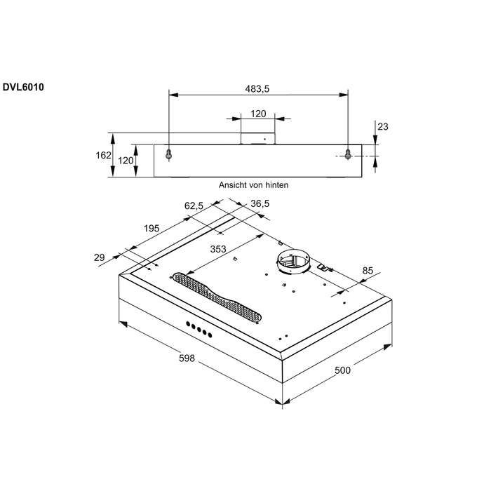 Electrolux - Einbau-Hauben - DVL6010CN