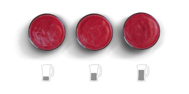 Smoothies in einem Glas