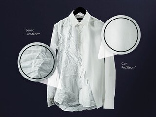 Camicia da uomo trattata con l’eccezionale tecnologia ProSteam®