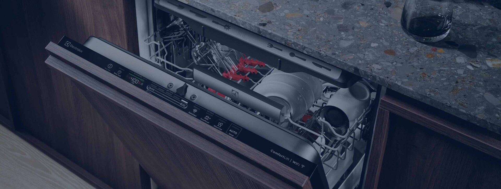 Lave-vaisselle intégré spacieux 60 cm