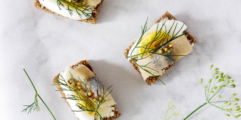 Gebeiztes Lachsfilet für Smørrebrød