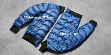 Vestes en duvet bleu