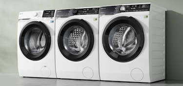 Drei Electrolux Waschmsachinen nebeneinander