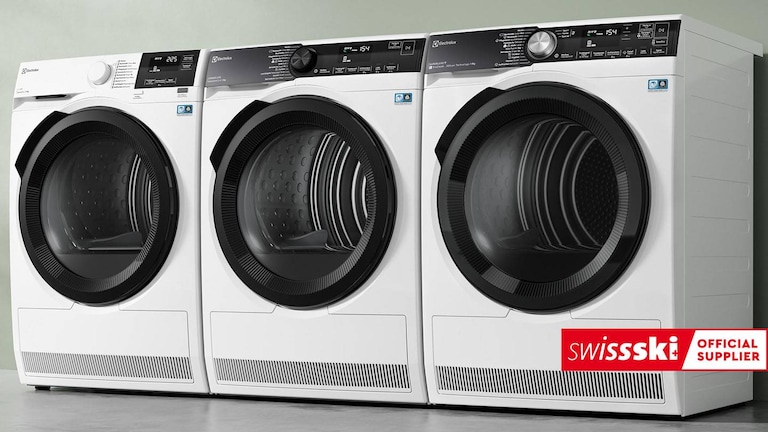 Tre asciugatrici Electrolux di fila