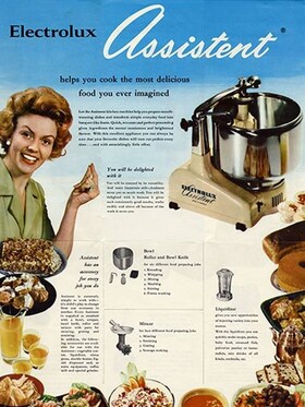 Publicité des assistants de cuisine des années 1940