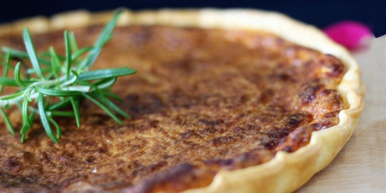 Tarte au fromage et au cidre
