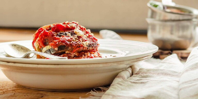Auberginen-Zucchetti-Lasagne