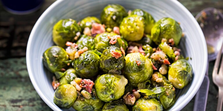 Rosenkohl mit Speck und Ingwer