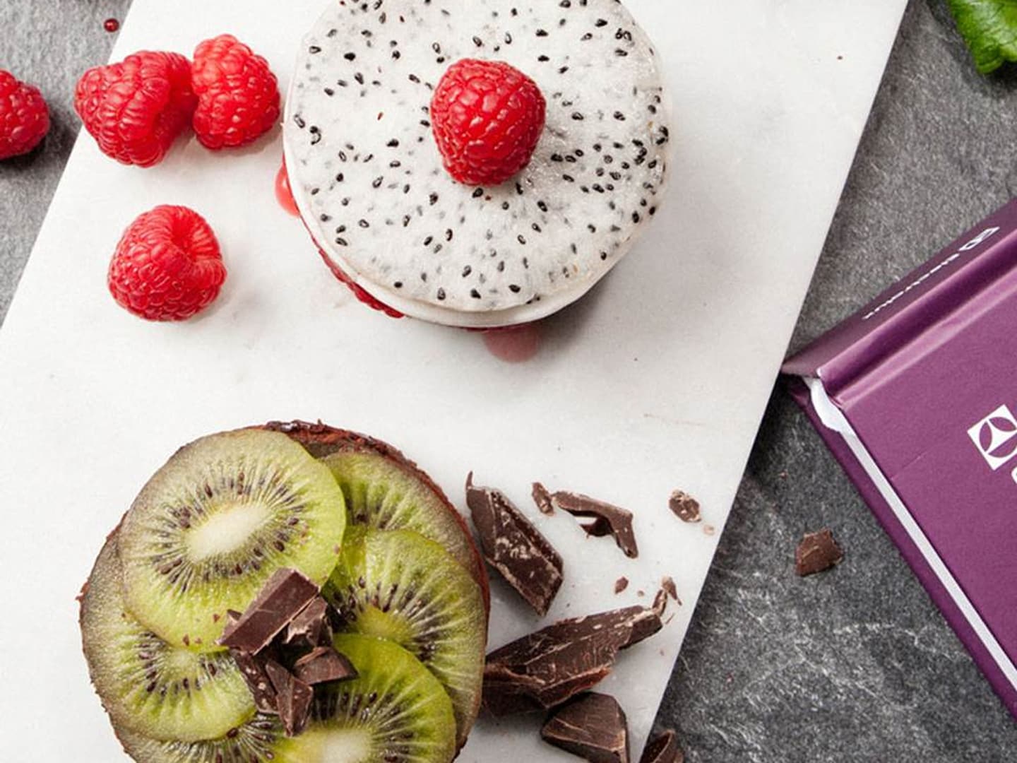 De délicieux desserts au chocolat et aux fruits d'Electrolux