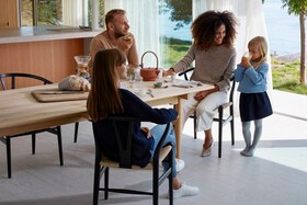 Eine Familie geniesst die Zeit
